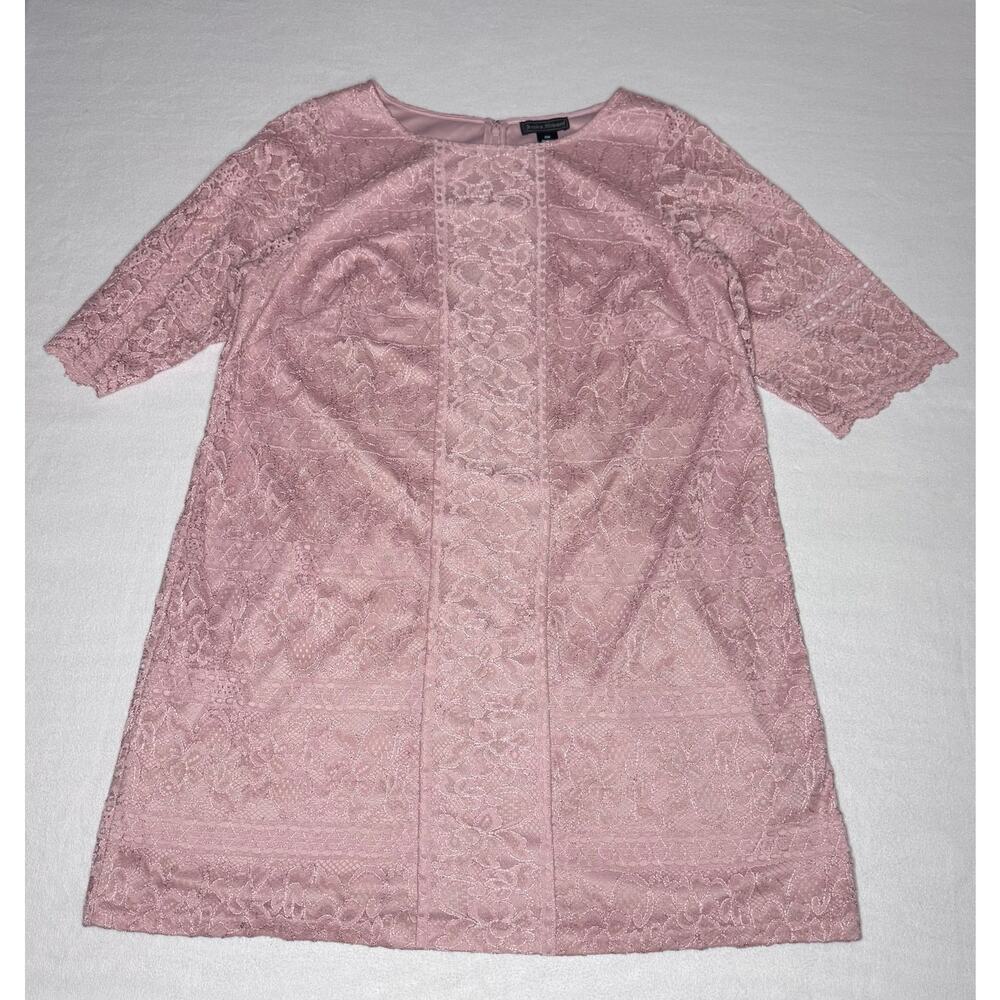 Blush Pink Plus Size Lace Dress